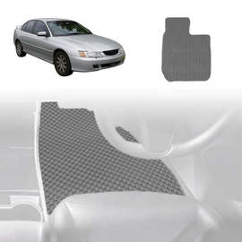 6D Diamond Car Floor Mats for Holden Commodore 1997 - 2006 (VT VX VY VZ) - Custom-Fit Carpet Liner - 0