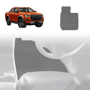 6D Diamond Car Floor Mats for Isuzu D-Max Crew Cab 2020 - Current RG - Custom-Fit Carpet Liner - 0