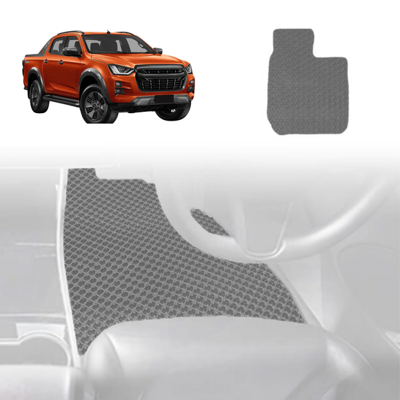 6D Diamond Car Floor Mats for Isuzu D-Max Crew Cab 2020 - Current RG - Custom-Fit Carpet Liner