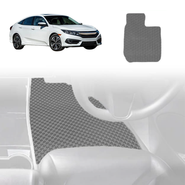 6D Diamond Car Floor Mats for Honda Civic 2016 - 2021 (10th Gen) - Custom-Fit Carpet Liner - 0