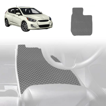 6D Diamond Car Floor Mats for Hyundai Accent 2011 - 2018 (R8) - Custom-Fit Carpet Liner - 0