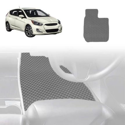 6D Diamond Car Floor Mats for Hyundai Accent 2011 - 2018 (R8) - Custom-Fit Carpet Liner - 0