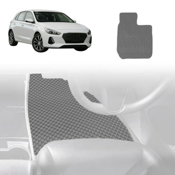 6D Diamond Car Floor Mats for Hyundai i30 2017 - 2021 (PD Hatch/Fastback) - Custom-Fit Carpet Liner - 0