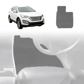 6D Diamond Car Floor Mats for Hyundai Santa Fe 2012 - 2018 (DM) - Custom-Fit Carpet Liner - 0