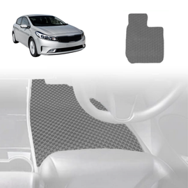 6D Diamond Car Floor Mats for Kia Cerato 2013 - 2018 (YD) - Custom-Fit Carpet Liner - 0