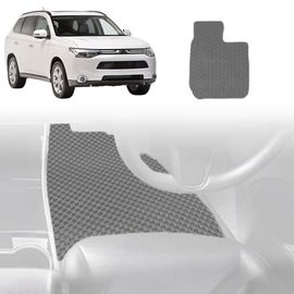 6D Diamond Car Floor Mats for Mitsubishi Outlander 2018 - 2021 (ZJ/ZK/ZL) - Custom-Fit Carpet Liner - 0
