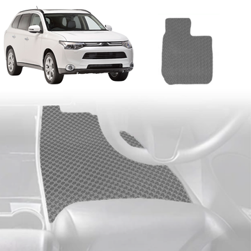 6D Diamond Car Floor Mats for Mitsubishi Outlander 2018 - 2021 (ZJ/ZK/ZL) - Custom-Fit Carpet Liner - 0