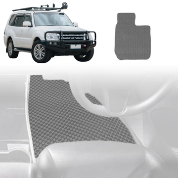 6D Diamond Car Floor Mats for Mitsubishi Pajero 2006 - 2021 (NS/NT/NW/NX) - Custom-Fit Carpet Liner - 0