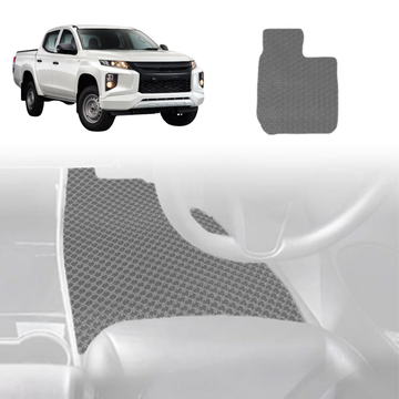 6D Diamond Car Floor Mats for Mitsubishi Triton Double Cab 2015 - 2023 (MQ MR) - Custom-Fit Carpet Liner - 0