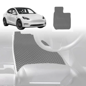 6D Diamond Car Floor Mats for Tesla Model Y 2022 - Current - Custom-Fit Carpet Liner - 0