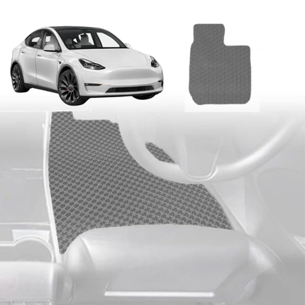 6D Diamond Car Floor Mats for Tesla Model Y 2022 - Current - Custom-Fit Carpet Liner - 0