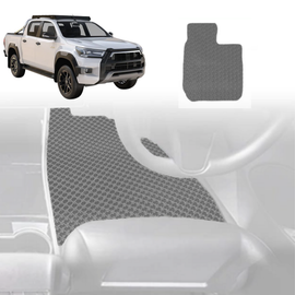 6D Diamond Car Floor Mats for Toyota Hilux Double Cab 2015 - Current - Custom-Fit Carpet Liner - 0
