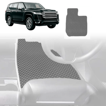 6D Diamond Car Floor Mats for Toyota LandCruiser 300 2021 - Current - Custom-Fit Carpet Liner - 0