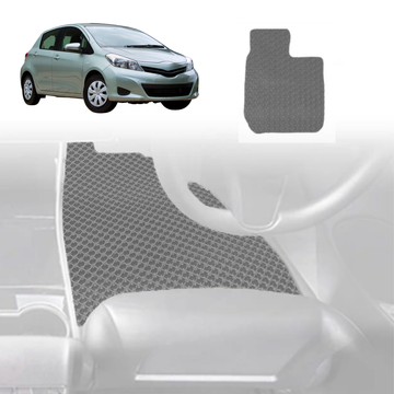 6D Diamond Car Floor Mats for Toyota Yaris 2011 - 2020 XP90, XP130 - Custom-Fit Carpet Liner - 0