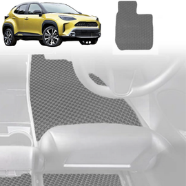 6D Diamond Car Floor Mats for Toyota Yaris Cross 2020 - Current - Custom-Fit Carpet Liner - 0