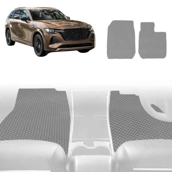 6D Diamond Car Floor Mats for Mazda CX-80 2025 - Current - Custom-Fit Carpet Liner