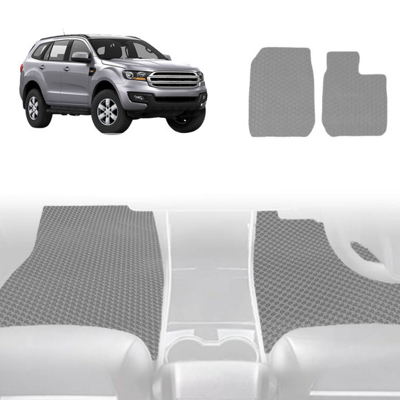 6D Diamond Car Floor Mats for Ford Everest 2015 - 2021 UA - Custom-Fit Carpet Liner
