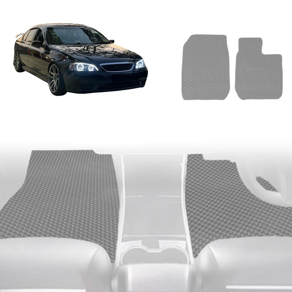 6D Diamond Car Floor Mats for Ford Falcon 2002 - 2008 (BA BF) - Custom-Fit Carpet Liner