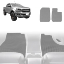 6D Diamond Car Floor Mats for Ford Ranger 2018 - 2022 (PX3 Dual Cab Ute) - Custom-Fit Carpet Liner-4