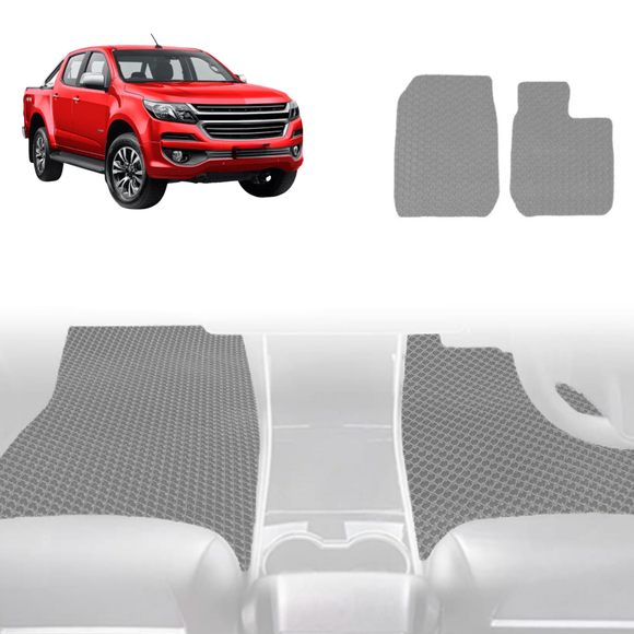 6D Diamond Car Floor Mats for Holden Colorado Ute Dual Cab 2012 - 2020 VE, VF - Custom-Fit Carpet Liner
