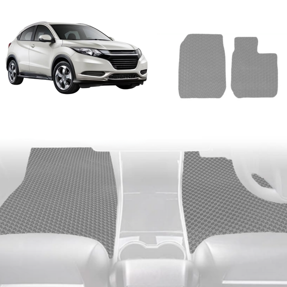 6D Diamond Car Floor Mats for Honda HR-V 2015 - 2021 (RU) - Custom-Fit Carpet Liner