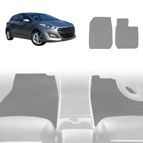 6D Diamond Car Floor Mats for Hyundai i30 2012 - 2016 (GD) - Custom-Fit Carpet Liner