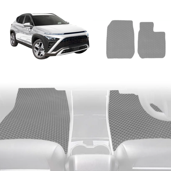 6D Diamond Car Floor Mats for Hyundai Kona 2023 - Current (SX2 Hybrid) - Custom-Fit Carpet Liner