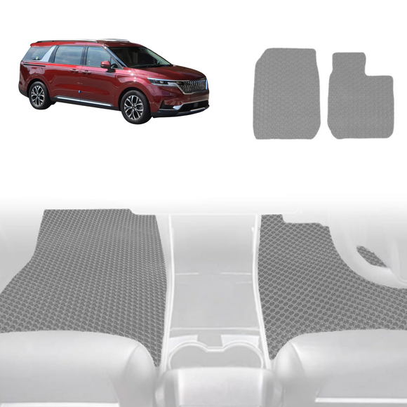 6D Diamond Car Floor Mats for Kia Carnival 2021 - Current (KA4) - Custom-Fit Carpet Liner