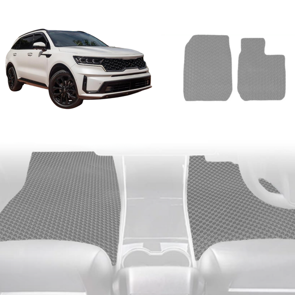 6D Diamond Car Floor Mats for Kia Sorento 2021 - Current (MQ4) - Custom-Fit Carpet Liner