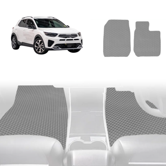 6D Diamond Car Floor Mats for Kia Stonic 2021 - Current YB - Custom-Fit Carpet Liner