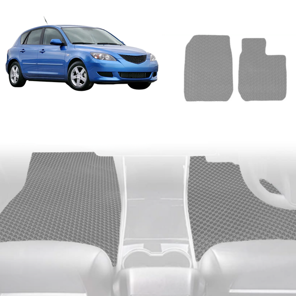 6D Diamond Car Floor Mats for Mazda 3 2004 - 2009 BK - Custom-Fit Carpet Liner