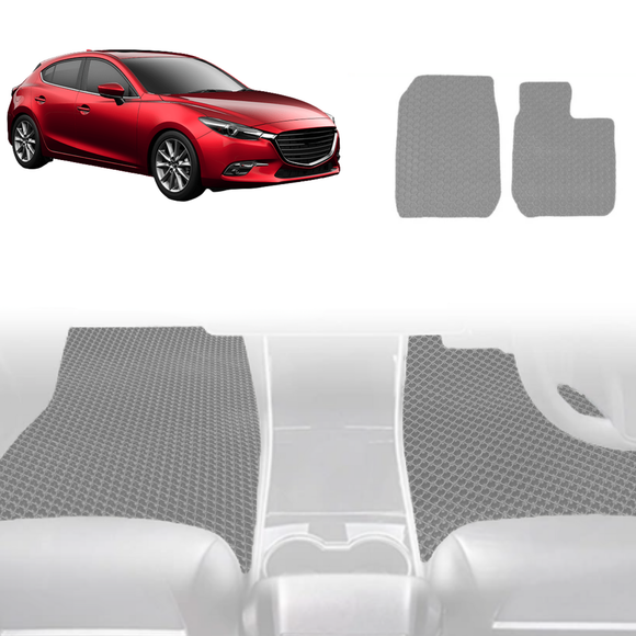 6D Diamond Car Floor Mats for Mazda 3 2014 - 2018 (BM BN) - Custom-Fit Carpet Liner