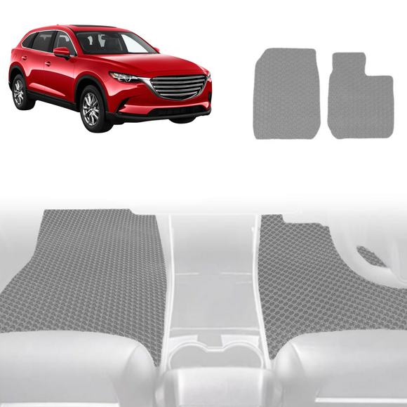 6D Diamond Car Floor Mats for Mazda CX-9 2016 - Current (TC) - Custom-Fit Carpet Liner