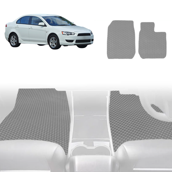 6D Diamond Car Floor Mats for Mitsubishi Lancer 2007 - 2017 Auto (CJ) - Custom-Fit Carpet Liner