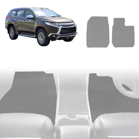 6D Diamond Car Floor Mats for Mitsubishi Pajero Sport 2015 - Current (KR/KS/QE/QF) - Custom-Fit Carpet Liner