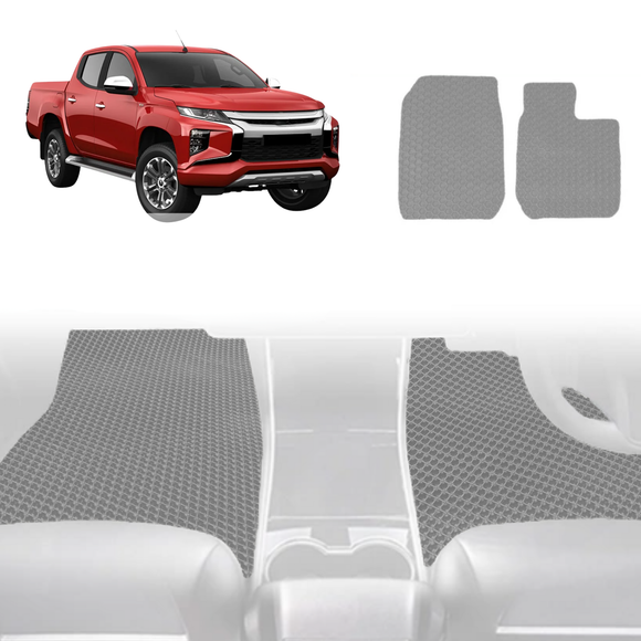 6D Diamond Car Floor Mats for Mitsubishi Triton Double Cab 2024 - Current (LC/MV) - Custom-Fit Carpet Liner