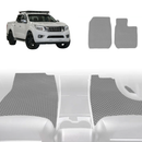 6D Diamond Car Floor Mats for Nissan Navara Dual Cab 2015 - Current (NP300/D23 STX without rear cupholder) - Custom-Fit Carpet Liner-18