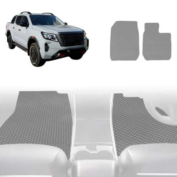 6D Diamond Car Floor Mats for Nissan Navara Dual Cab 2022 - Current Pro-4X - Custom-Fit Carpet Liner