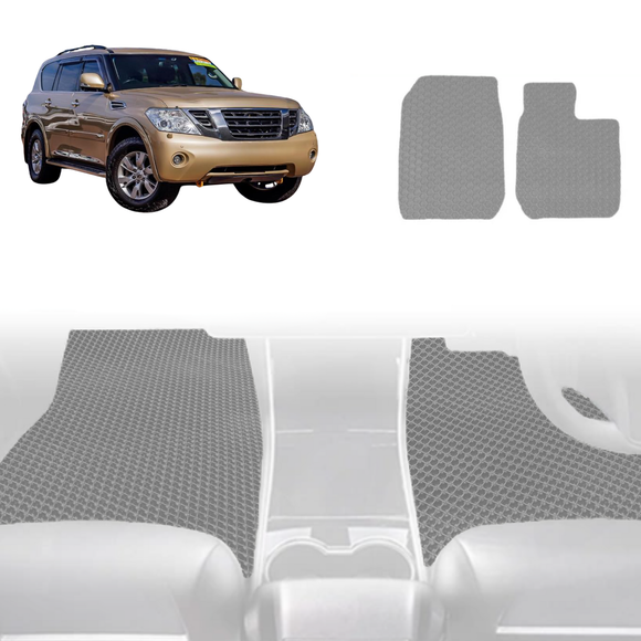 6D Diamond Car Floor Mats for Nissan Patrol Y62 2013 - Current (Y62) - Custom-Fit Carpet Liner