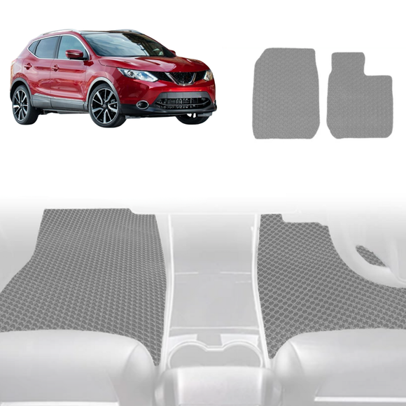 6D Diamond Car Floor Mats for Nissan QASHQAI 2014 - 2021 (J11) - Custom-Fit Carpet Liner