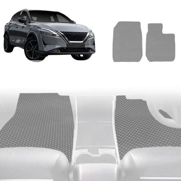 6D Diamond Car Floor Mats for Nissan QASHQAI 2022 - Current (J12) - Custom-Fit Carpet Liner