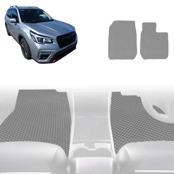 6D Diamond Car Floor Mats for Subaru Forester 2018 - Current (SK) - Custom-Fit Carpet Liner