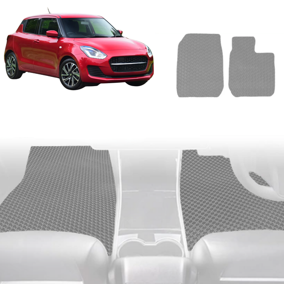 6D Diamond Car Floor Mats for Suzuki Swift 2017 - 2024 (FZ, AZ) - Custom-Fit Carpet Liner