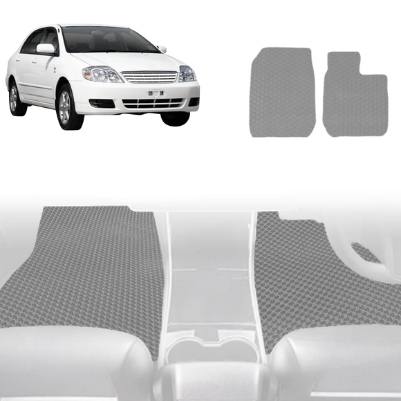 6D Diamond Car Floor Mats for Toyota Corolla 2002 - 2007 Hatch/Sedan (E120/130) - Custom-Fit Carpet Liner