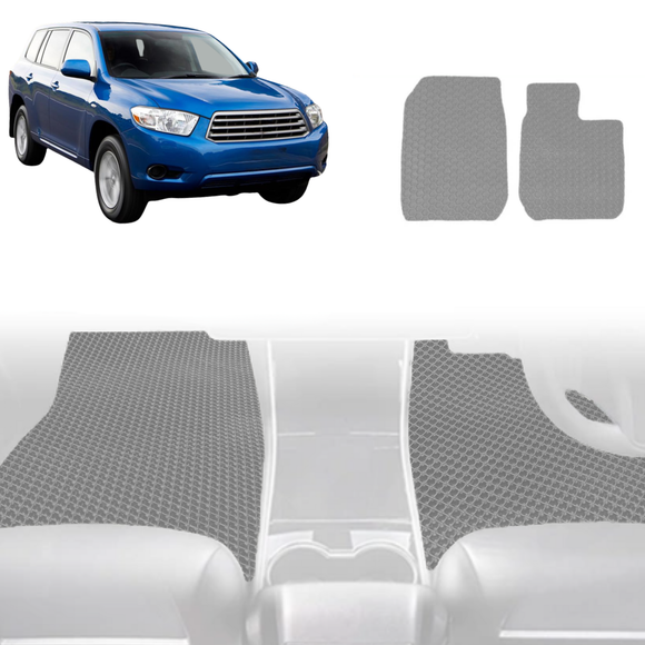 6D Diamond Car Floor Mats for Toyota Kluger 2007 - 2013 (XU40) - Custom-Fit Carpet Liner