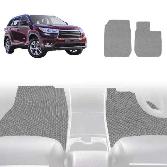 6D Diamond Car Floor Mats for Toyota Kluger 2014 - 2020 (XU50) - Custom-Fit Carpet Liner