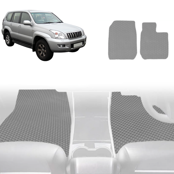 6D Diamond Car Floor Mats for Toyota Prado 2002 - 2009 (J120) - Custom-Fit Carpet Liner