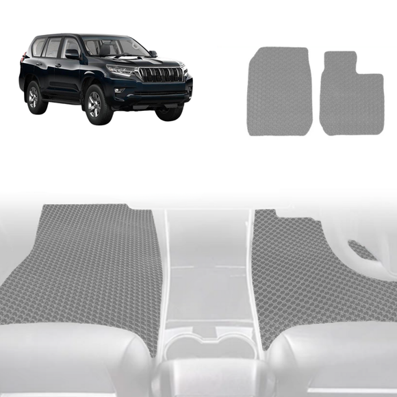 6D Diamond Car Floor Mats for Toyota Prado 2013 - 2024 (J150) - Custom-Fit Carpet Liner