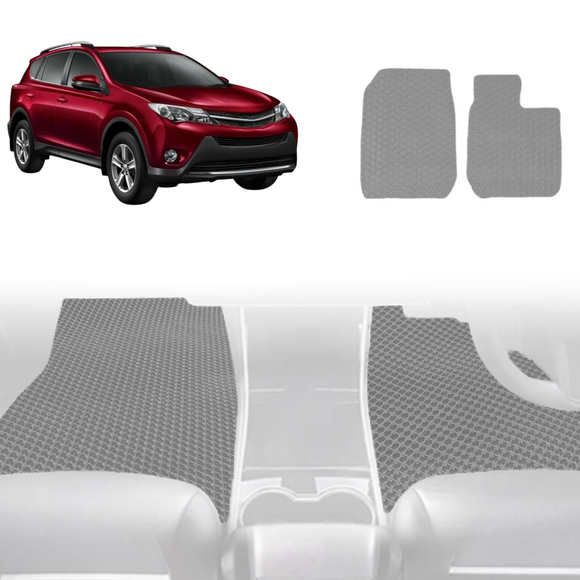 6D Diamond Car Floor Mats for Toyota RAV4 2012 - 2019 (XA40) - Custom-Fit Carpet Liner