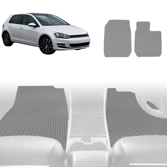 6D Diamond Car Floor Mats for VolksWagen Golf 2013 - 2021 Hatch/Wagon (MK7) - Custom-Fit Carpet Liner